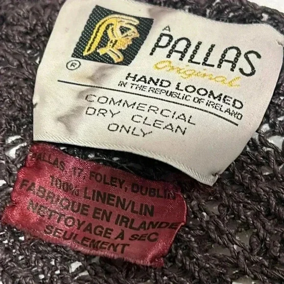 Vintage Pallas Original Hand Loomed Irish Linen Wrap - Picture 3 of 5
